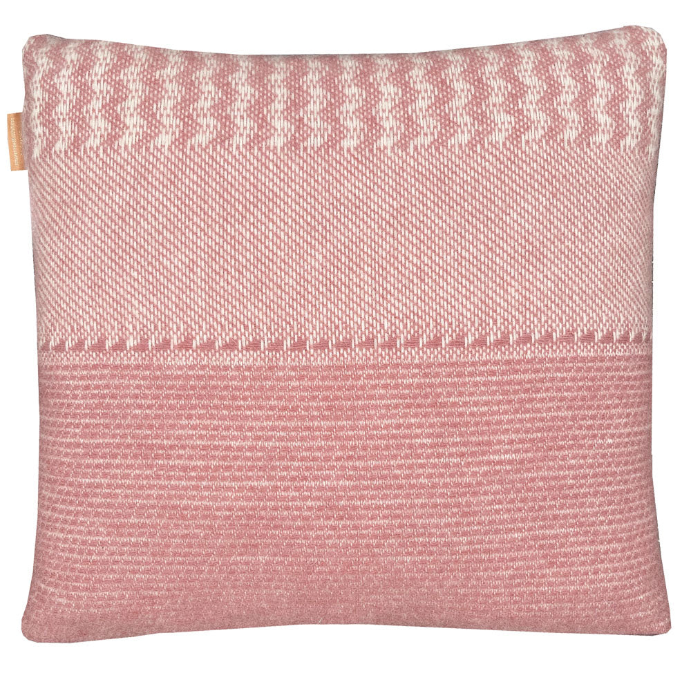 Uptown - cuscino rosa in lana, 45 x 45 cm