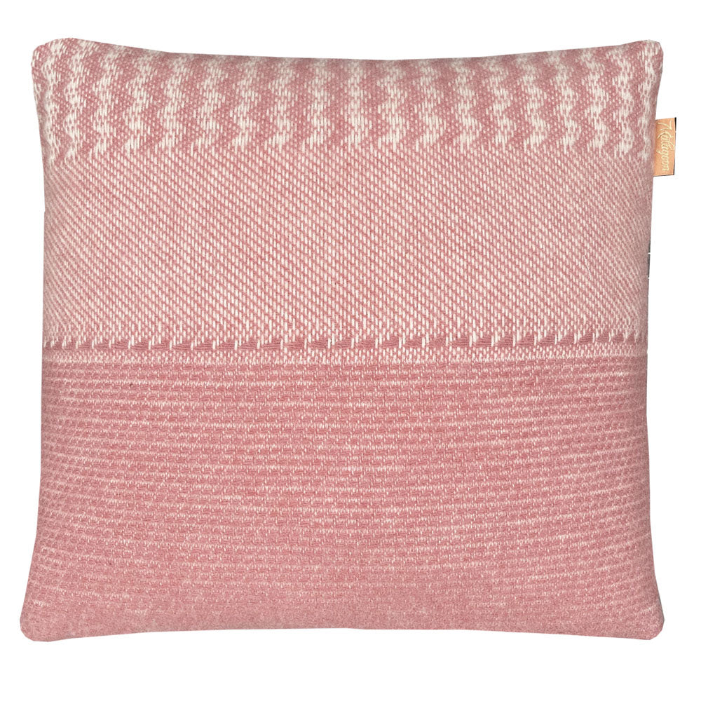 Uptown - cuscino rosa in lana, 45 x 45 cm