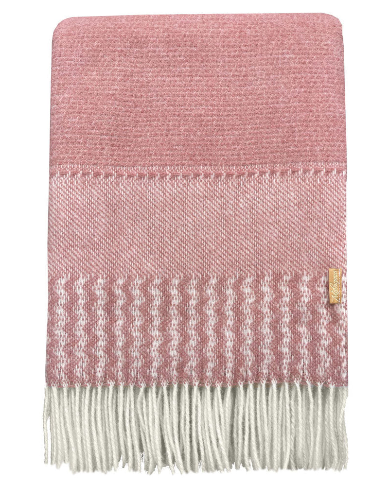 Uptown - plaid rosa in lana, 140 x 200 cm