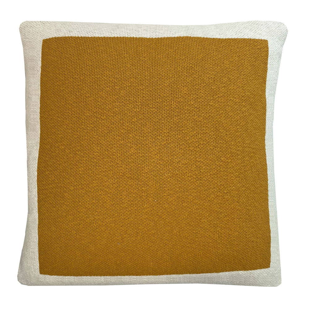 Poster - cuscino giallo tramonto in cotone biologico, 50x50 cm