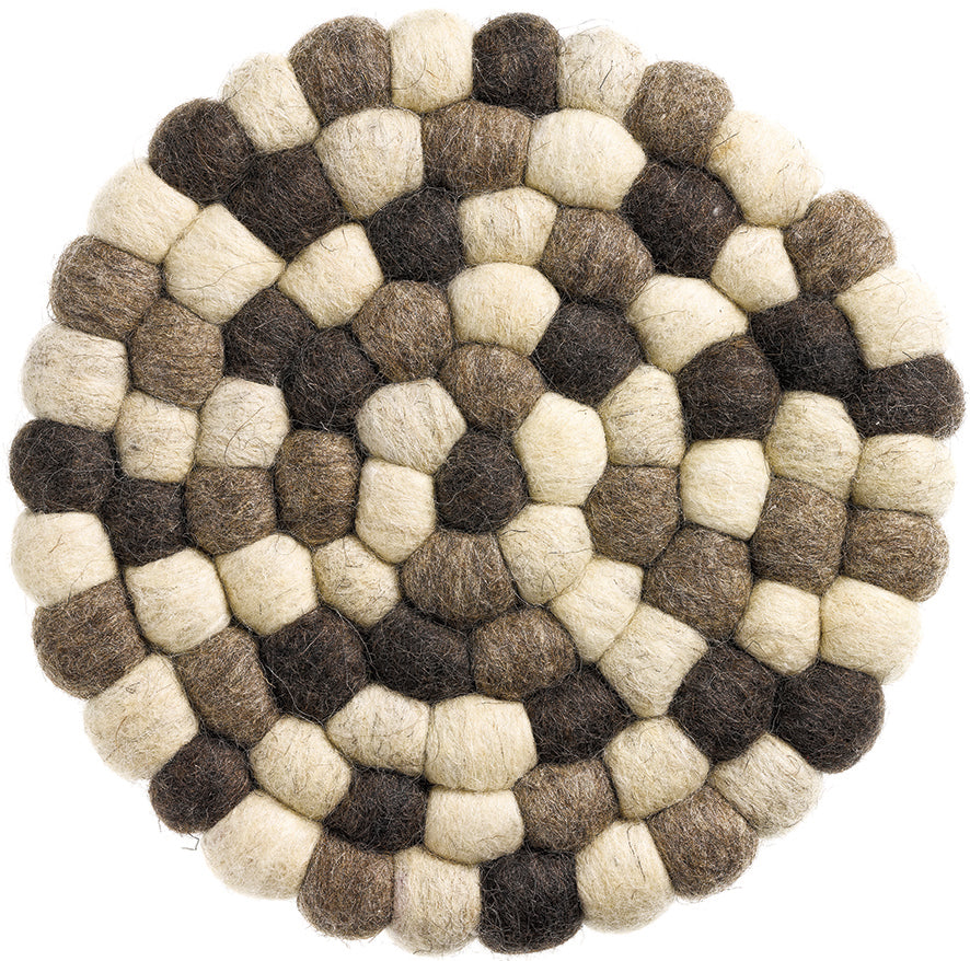 Sottopentola riciclato Brian Naturel Brun Diamètre 20