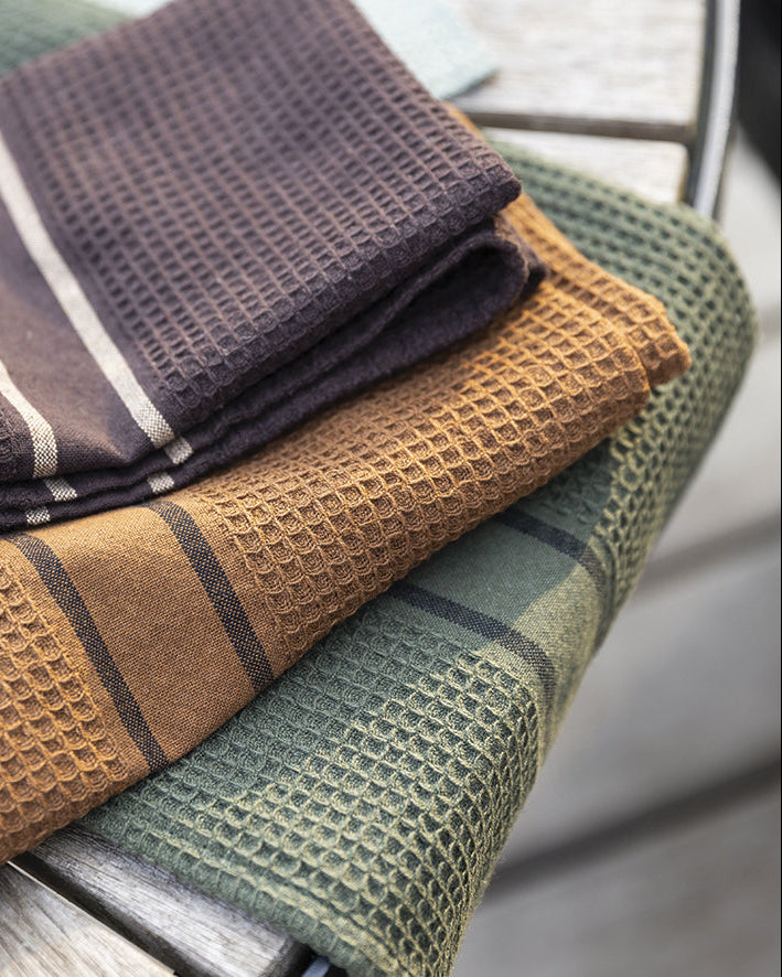 Strofinaccio riciclato Lars Olive 50 X 70