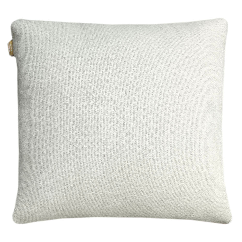Biagio - cuscino beige reversibile in lana e acrilico riciclato, 50x50 cm