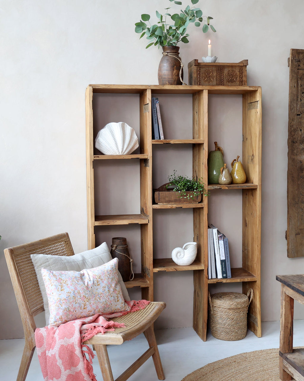 Provence - Libreria in legno di olmo