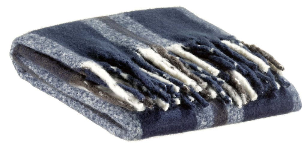 Plaid riciclato a righe Isabel Marine 130 X 160