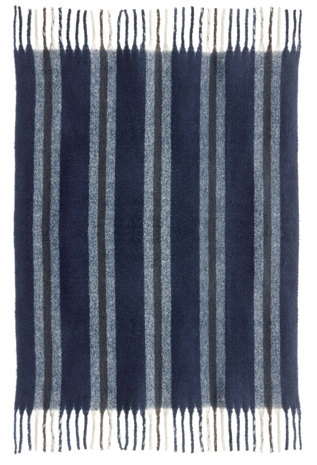 Plaid riciclato a righe Isabel Marine 130 X 160