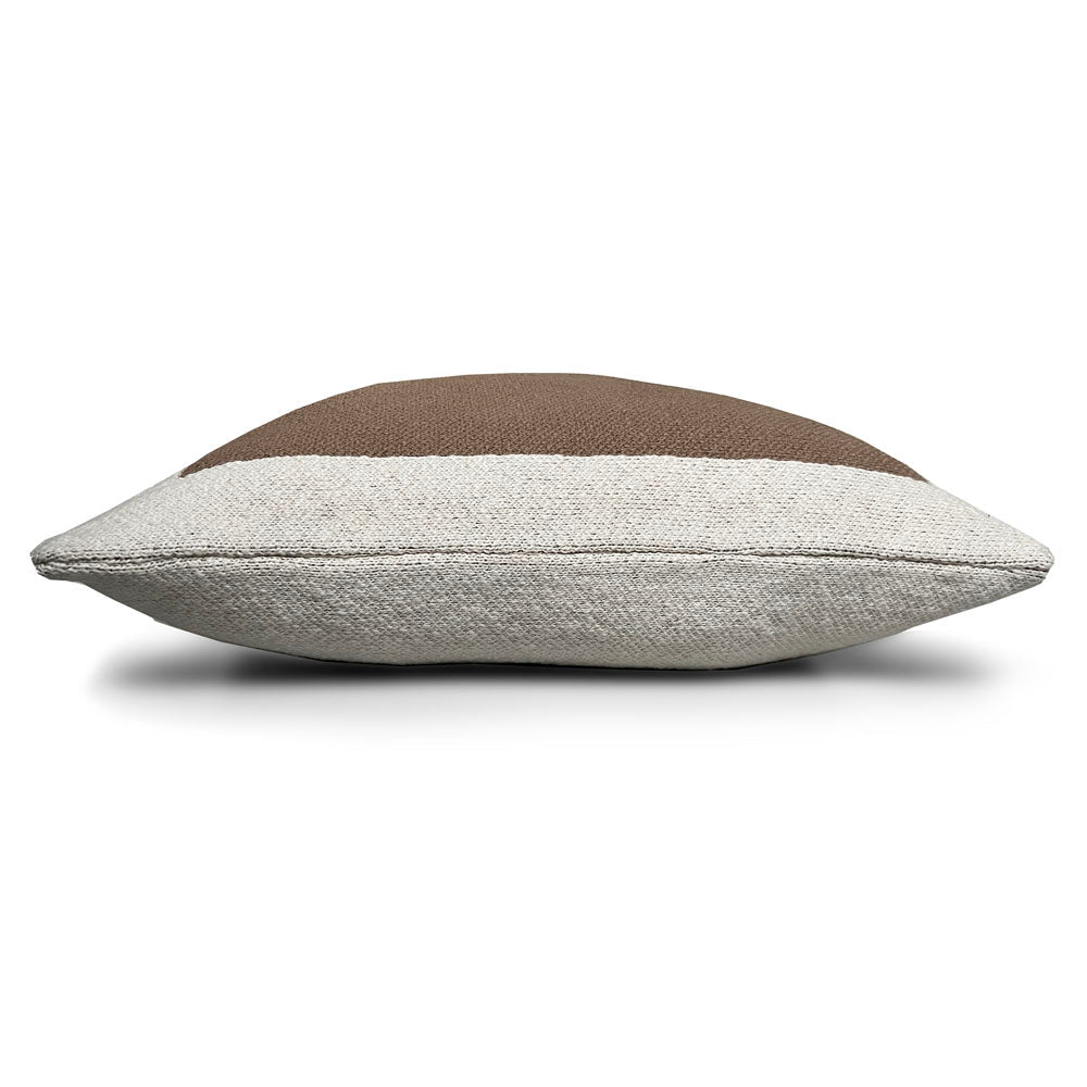 Poster - cuscino beige rustico in cotone biologico, 50 x 50 cm