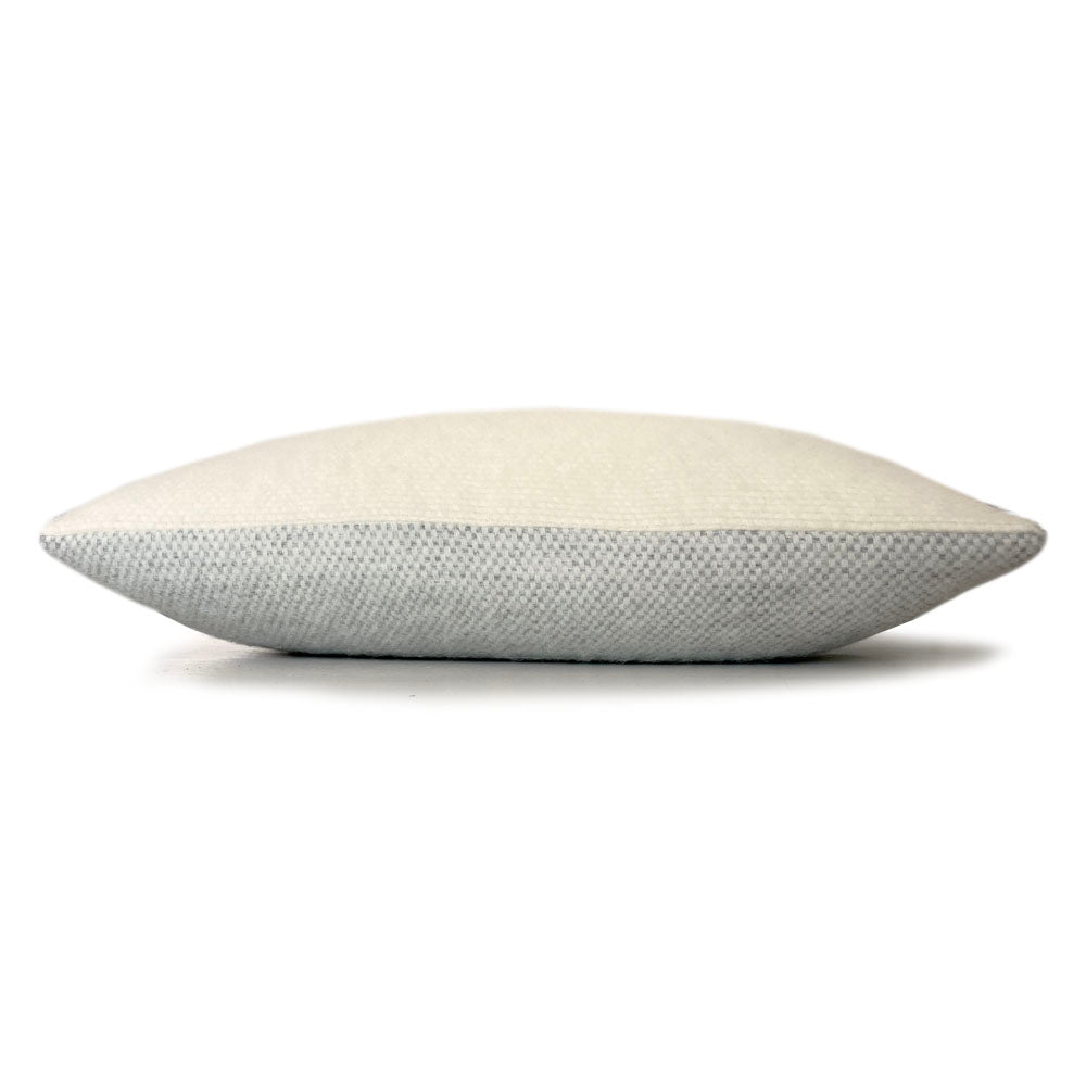 Easy Nature - cuscino grigio in lana, 35 x 60 cm
