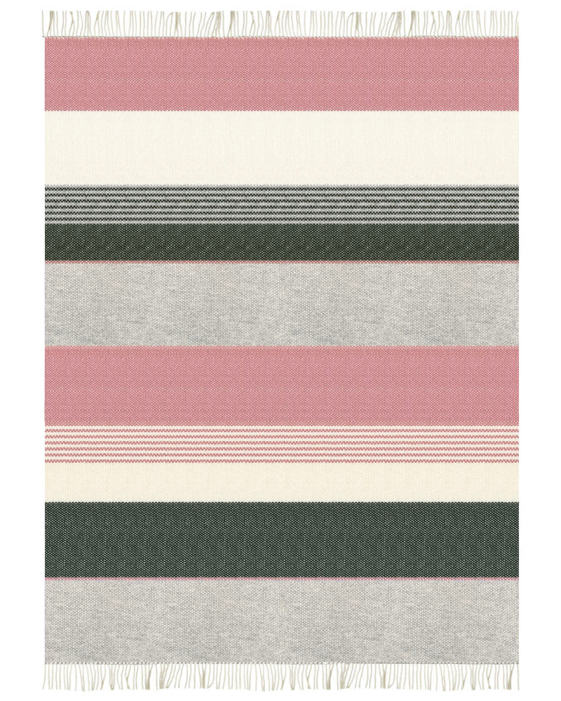 Festivity - plaid a righe in lana, 140 x 200 cm