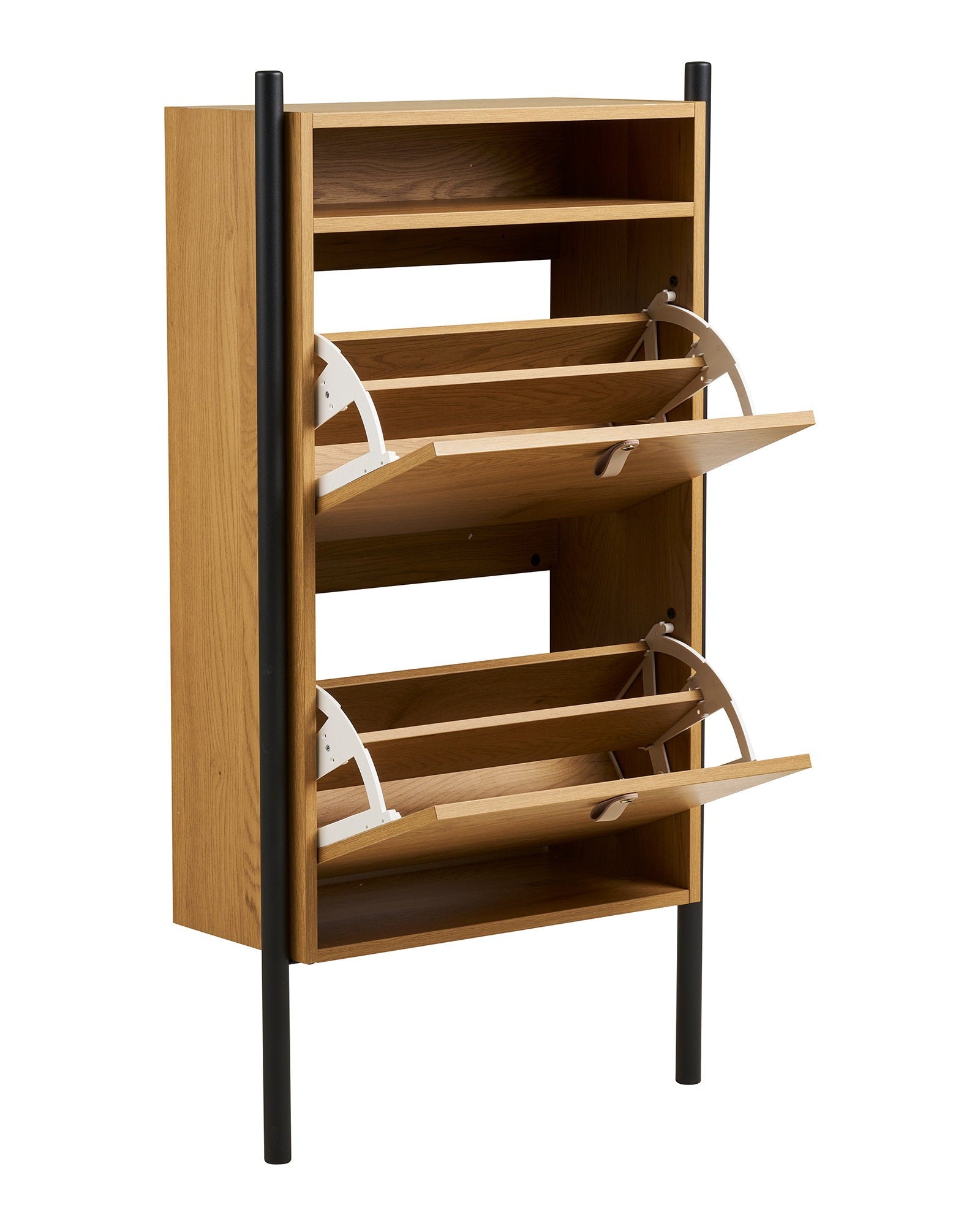 Barco - Scarpiera, effetto rovere 62x26x118 cm