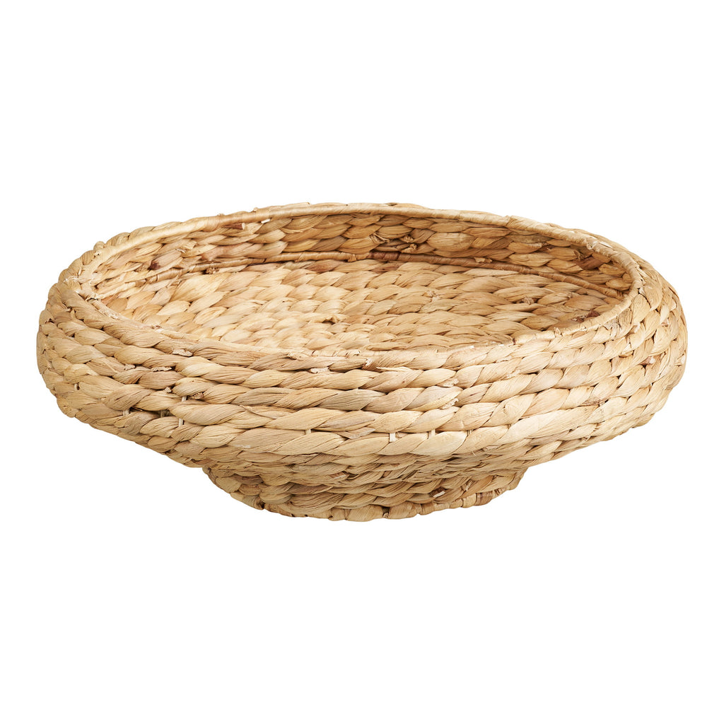 Frellesvig - Cesto in giacinto d'acqua, naturale ø38x12,5cm