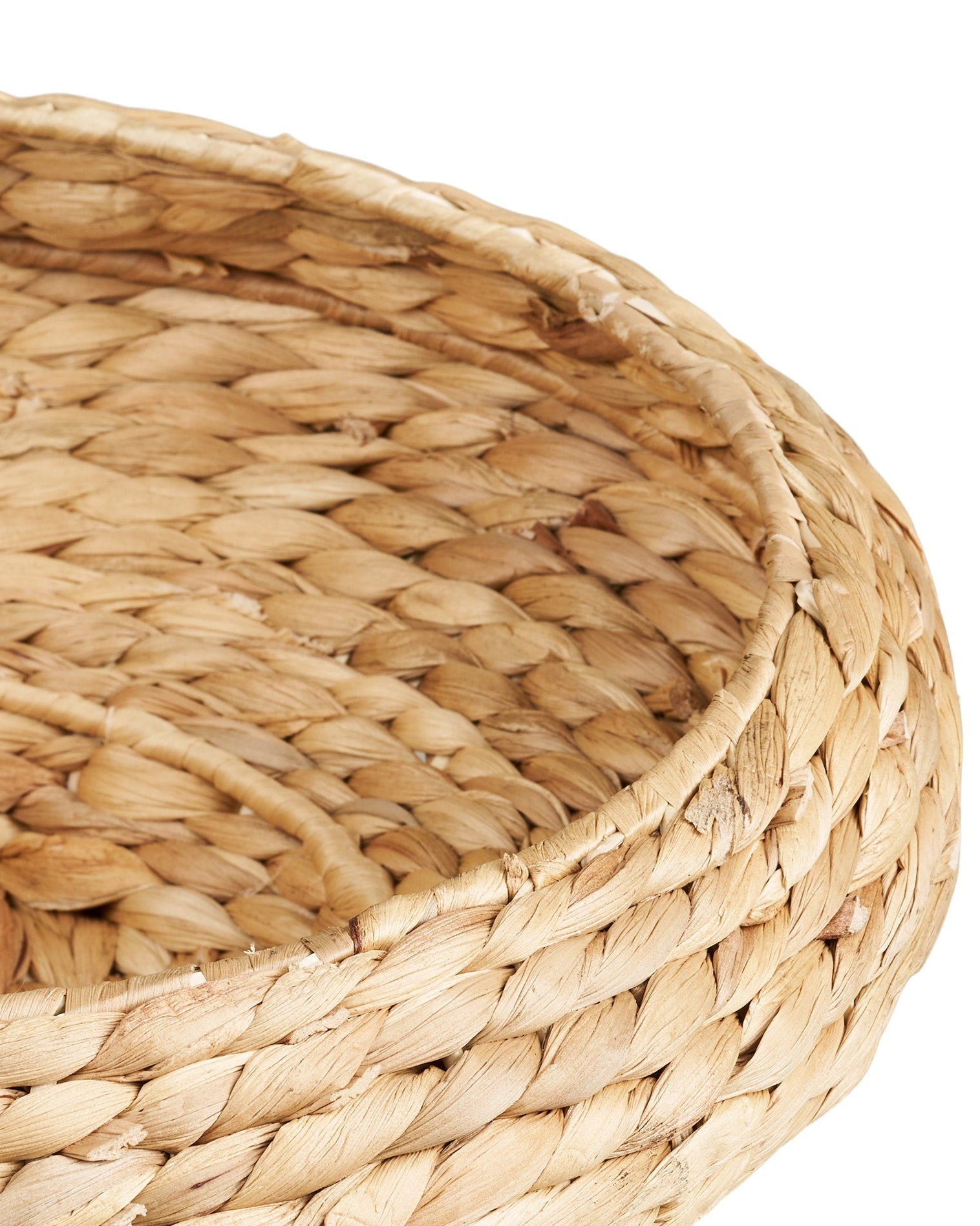 Frellesvig - Cesto in giacinto d'acqua, naturale ø38x12,5cm