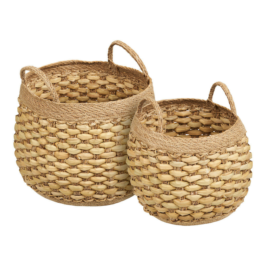 Strahan - Set 2 Cesti, erba in giacinto d'acqua, naturale