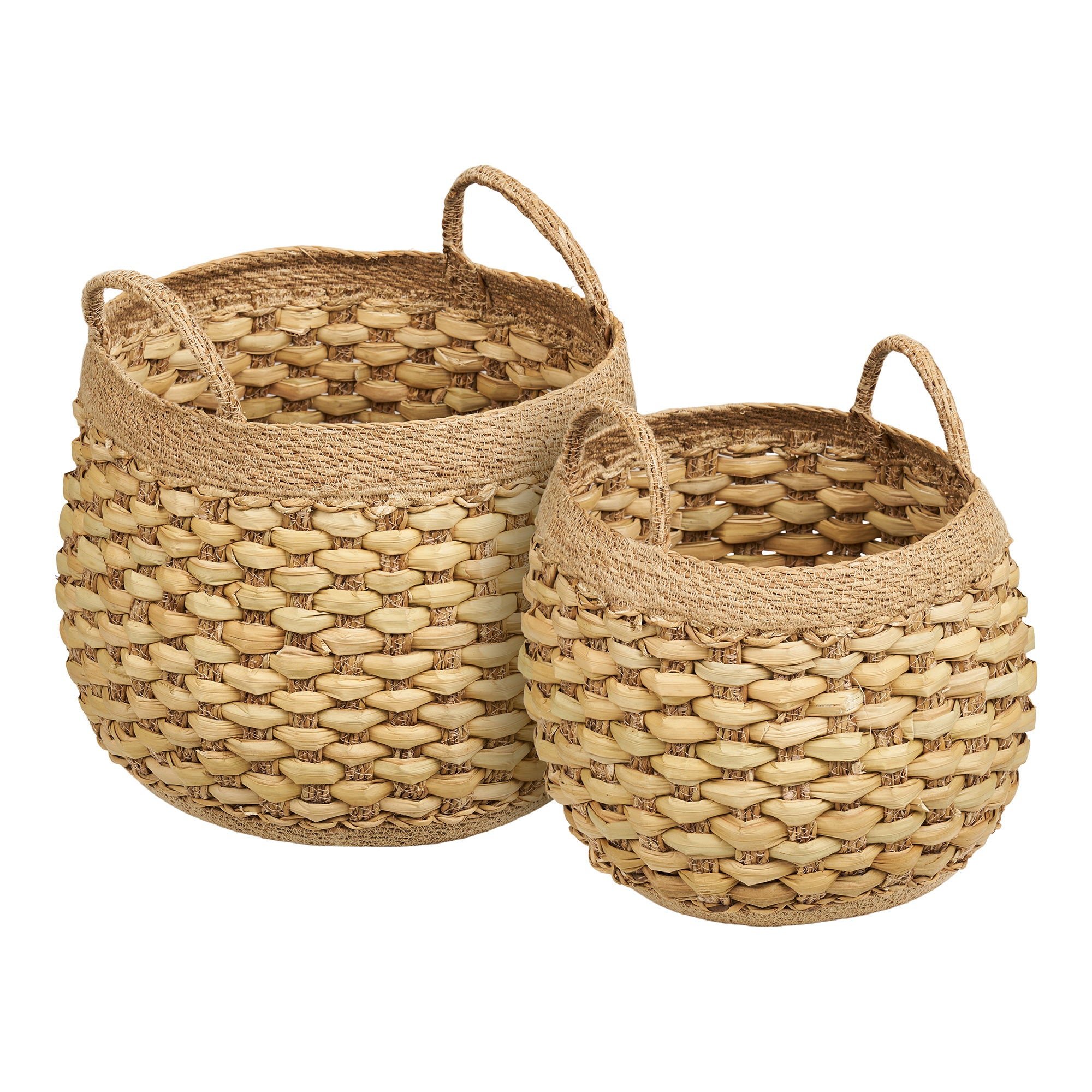 Strahan - Set 2 Cesti, erba in giacinto d'acqua, naturale