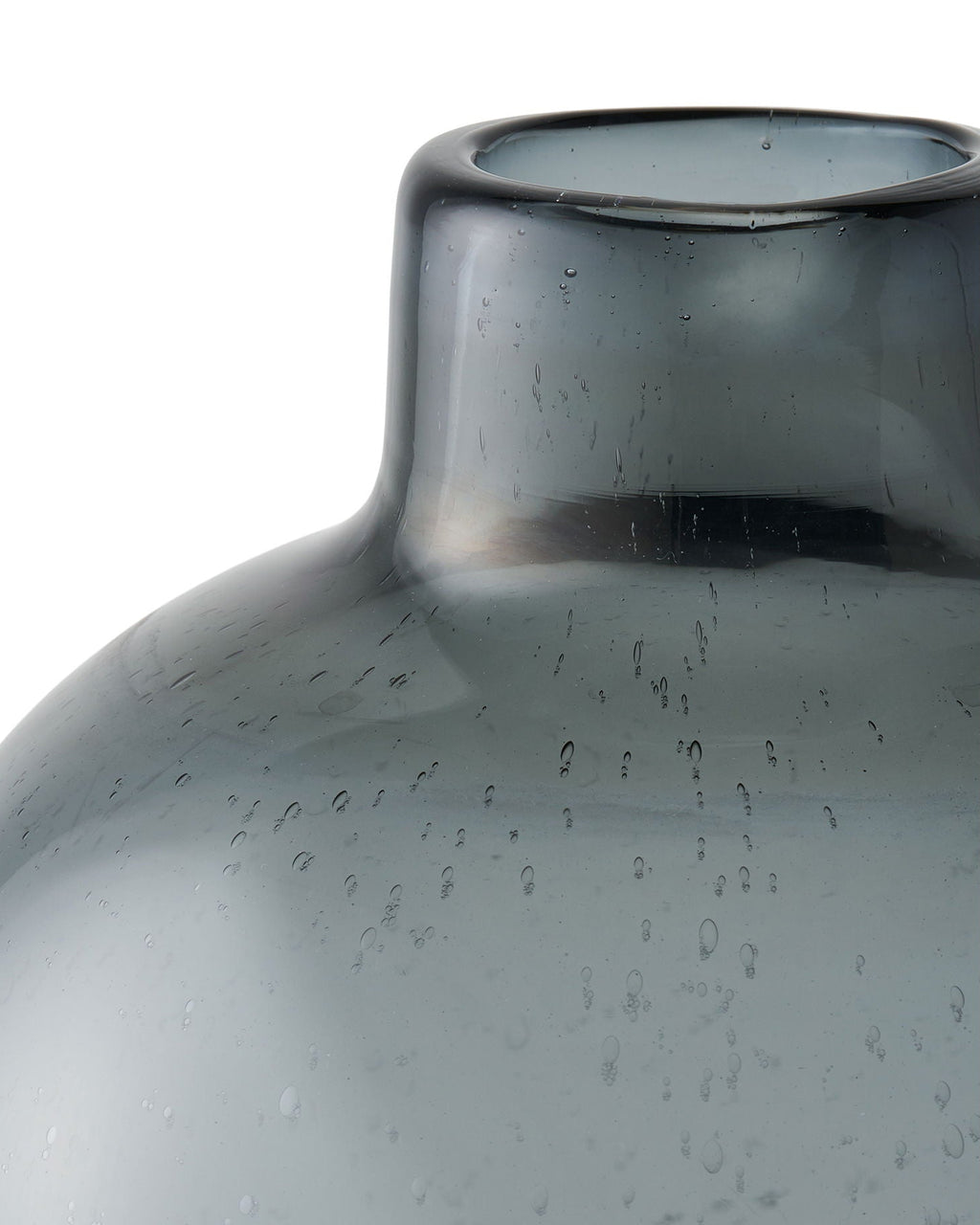 Pauline - Vaso in vetro fumè nero