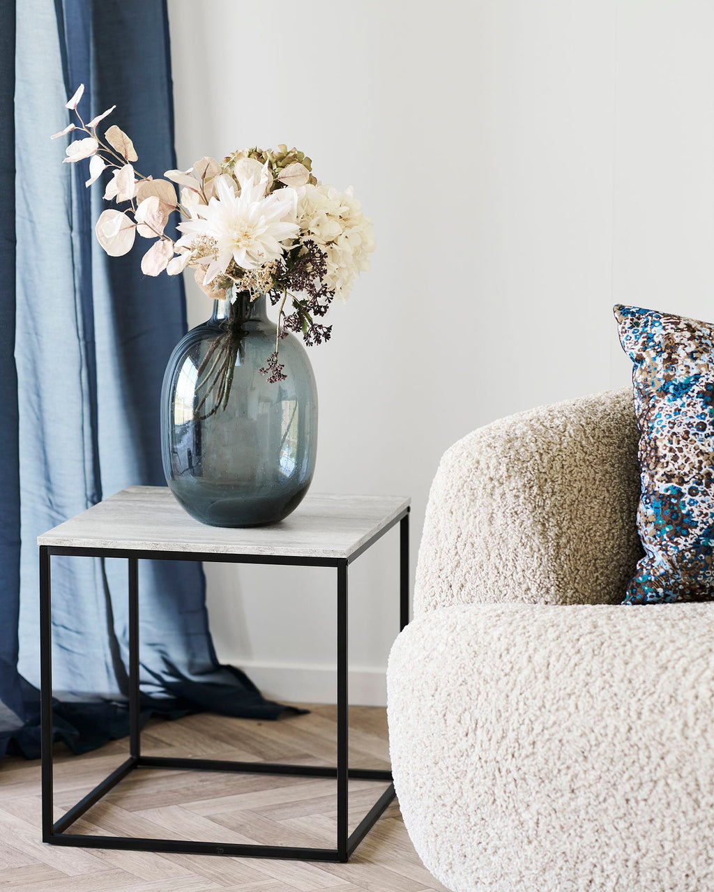 Pauline - Vaso in vetro fumè nero