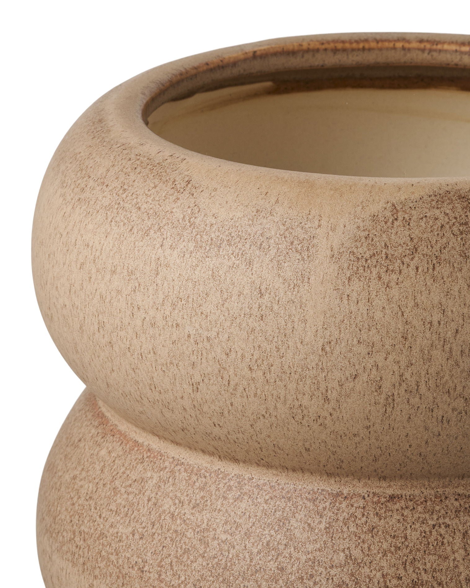 Louis - Portavaso in ceramica marrone