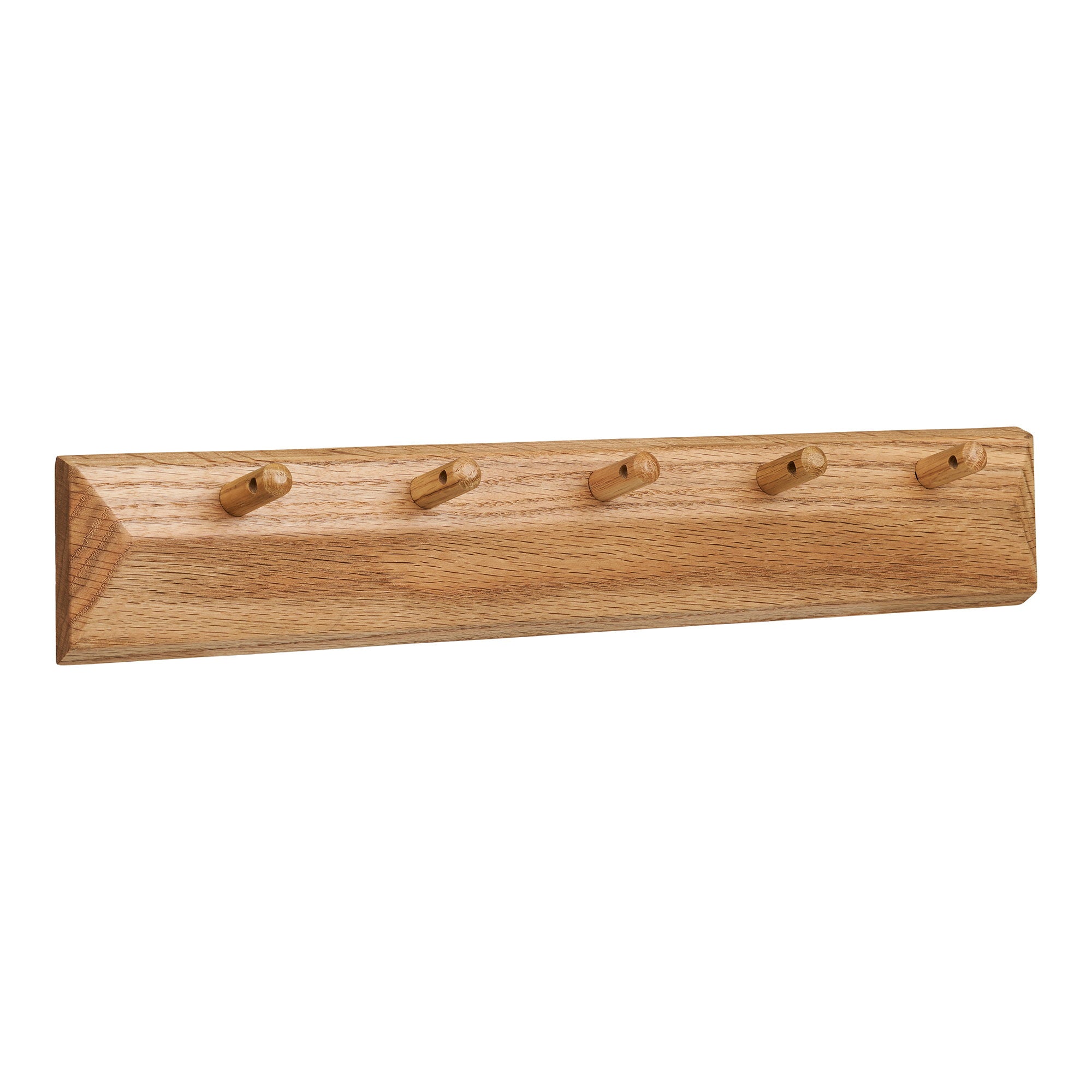 Barco - appendiabiti con 5 ganci, rovere 50x8,5 cm