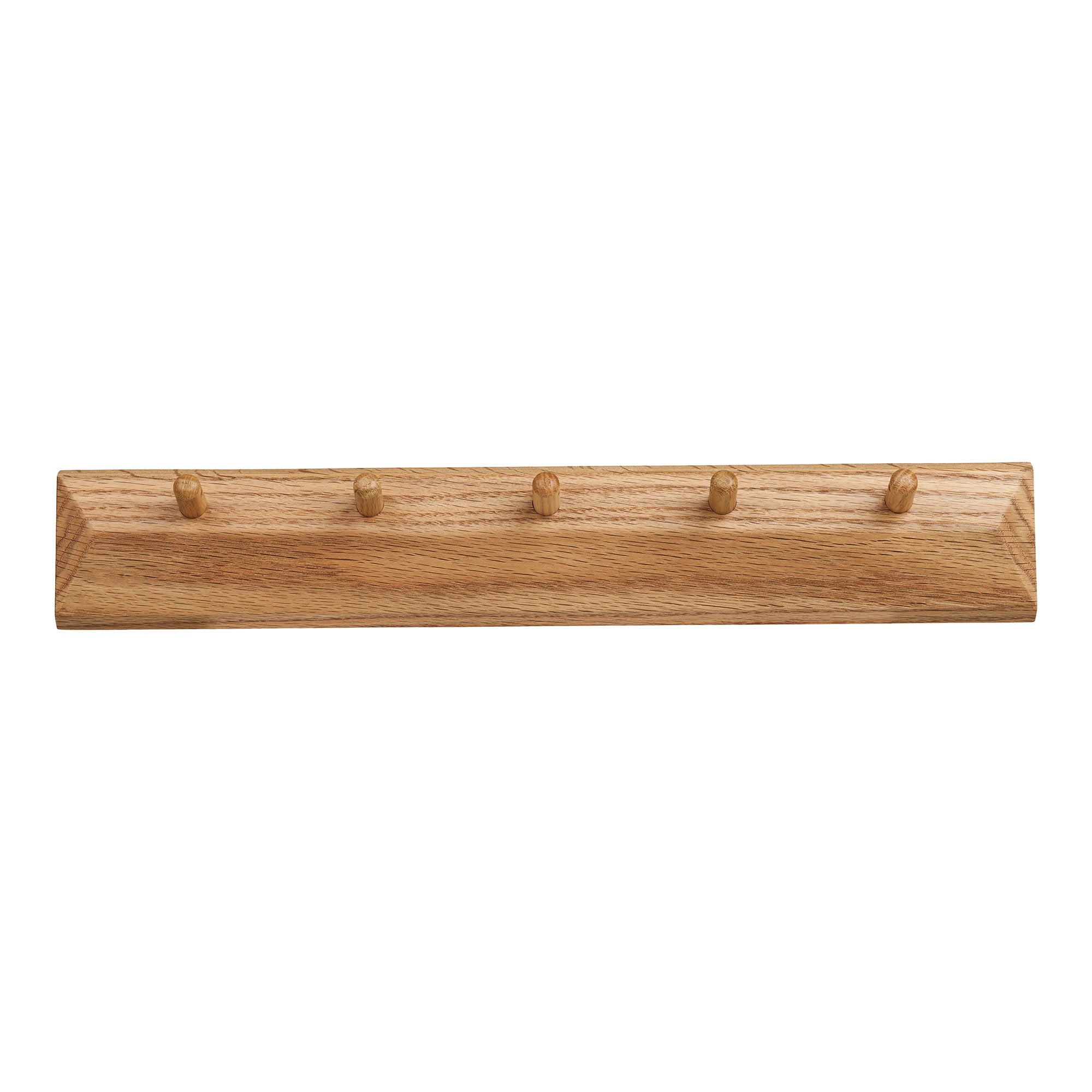 Barco - appendiabiti con 5 ganci, rovere 50x8,5 cm