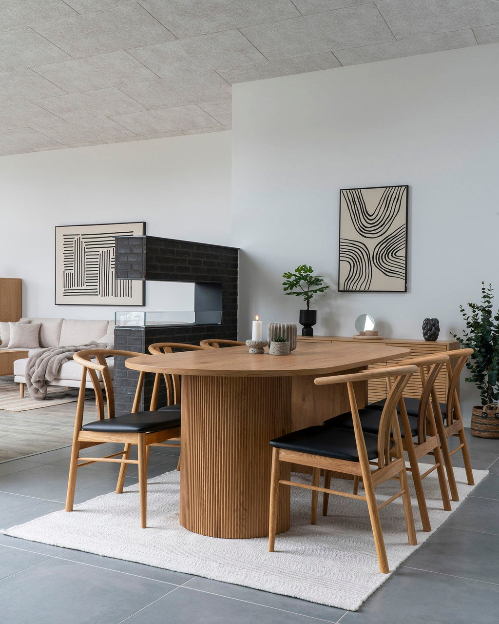 Paul - Vassoio rotondo in marmo travertino