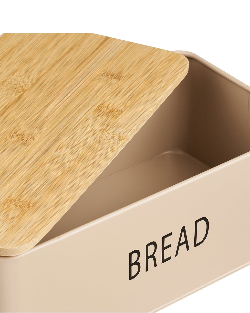 Tula - scatola per il pane con 3 contenitori, metallo/bambù, beige, set da 4