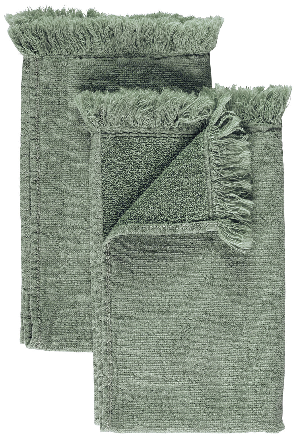 Set di 2 asciugamani ospiti Luna Detox Green 50 X 30