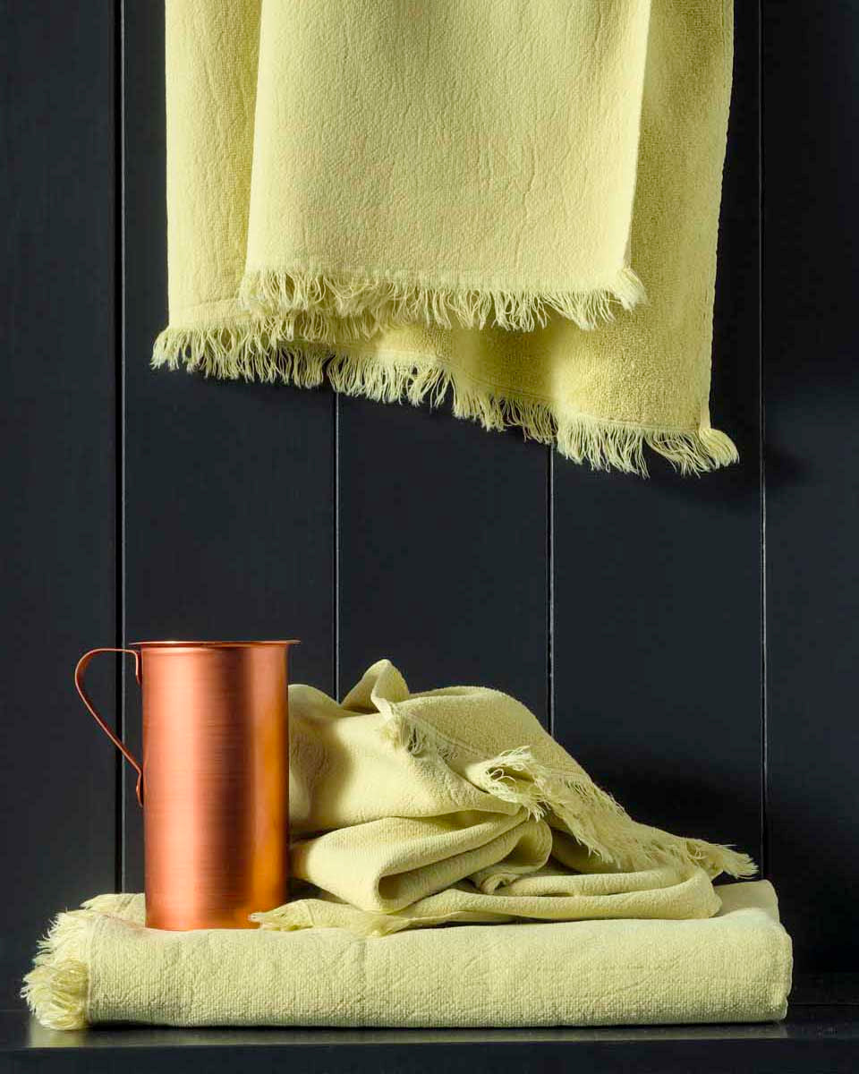 Set di 2 asciugamani ospite Luna Butter 30 X 50