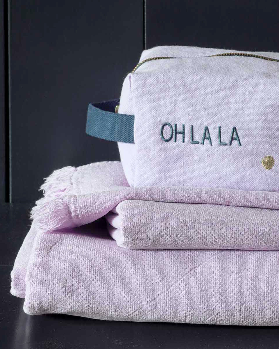 Set da 2 asciugamani ospite Luna Lilas 30 X 50