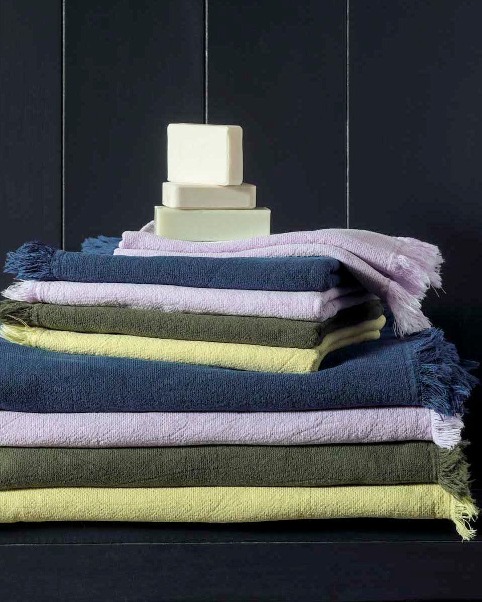 Set di 2 asciugamani ospite Luna Kale 30 X 50