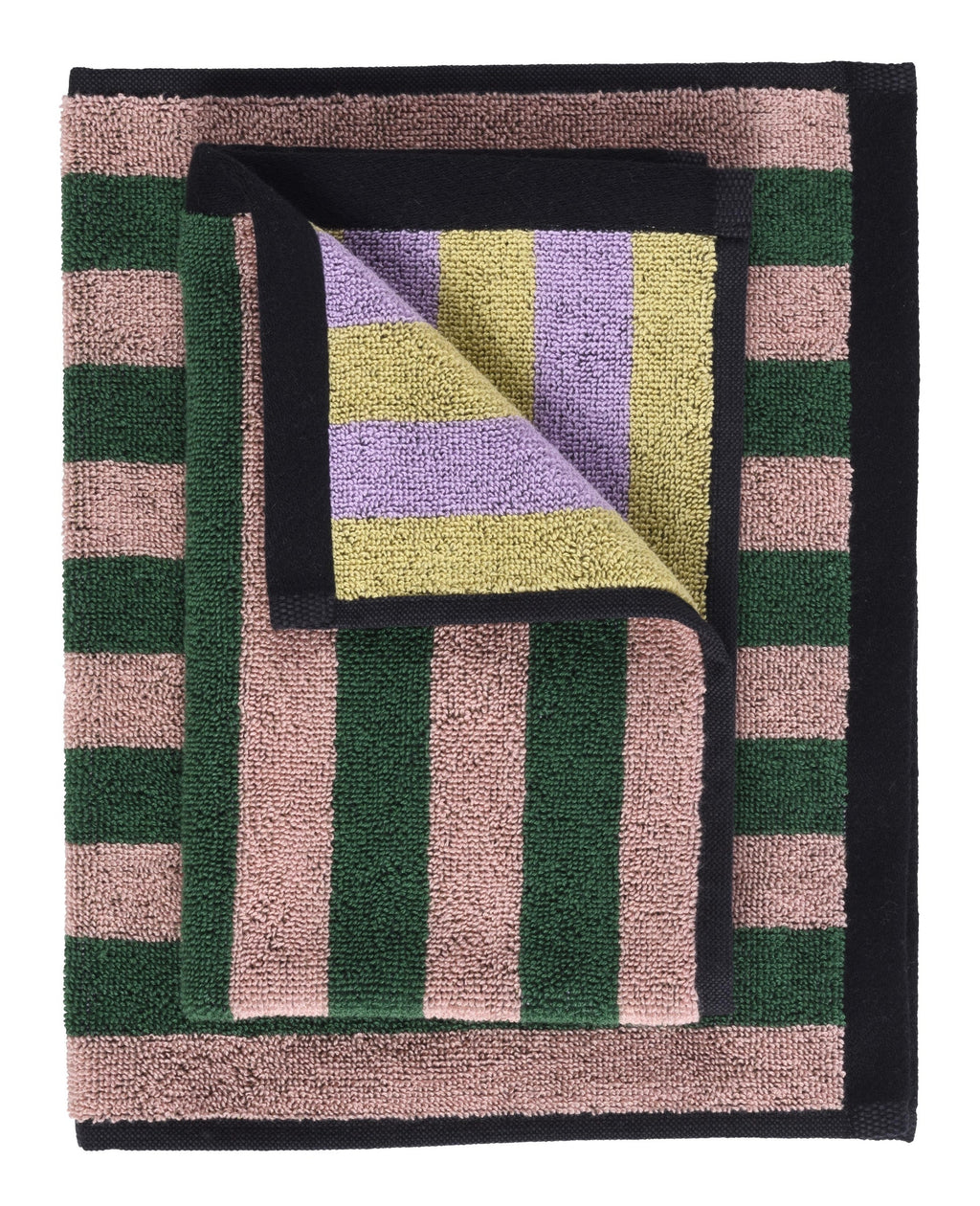 Set di 2 asciugamani ospite Charly Basilic 30 X 50