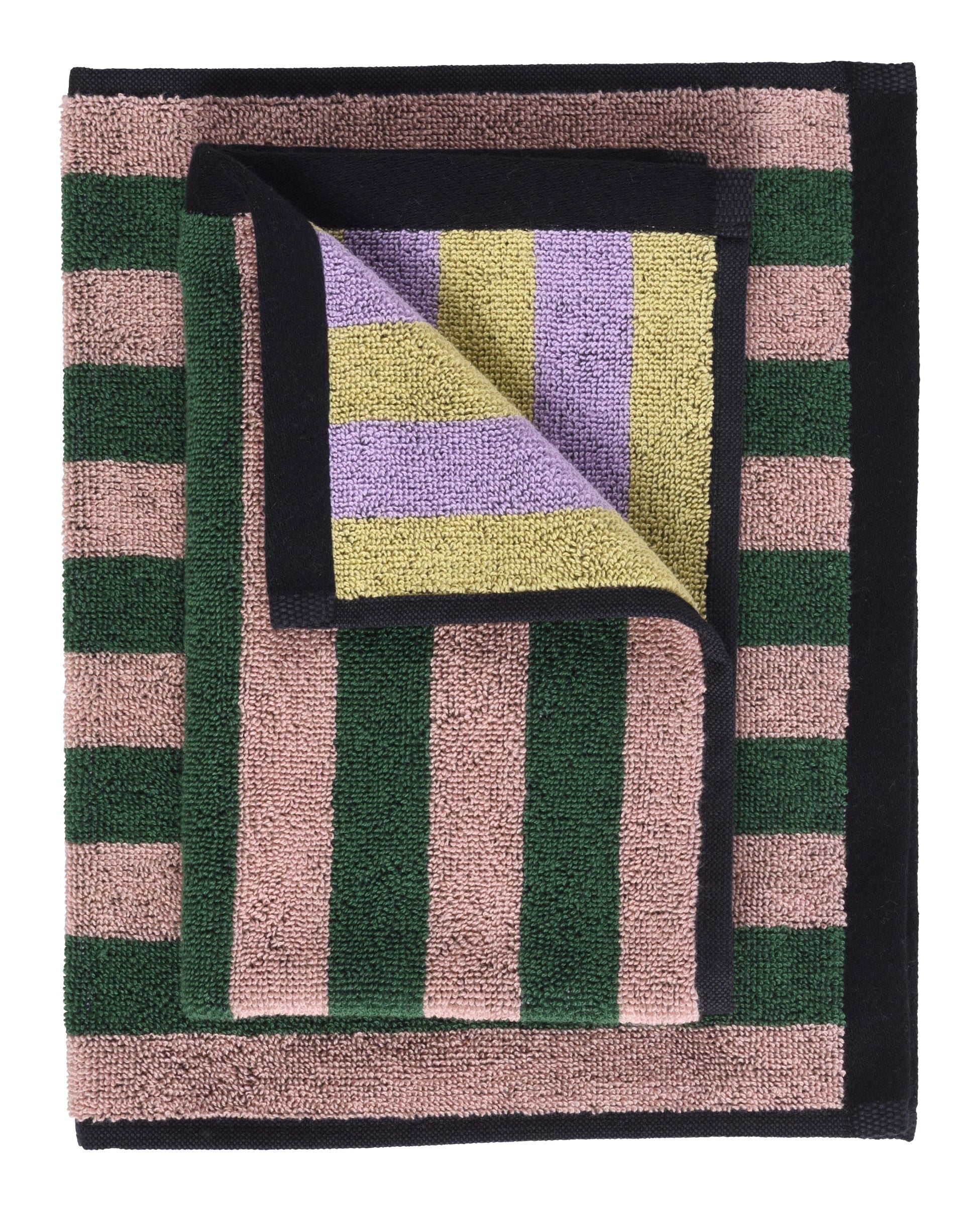 Set di 2 asciugamani ospite Charly Basilic 30 X 50