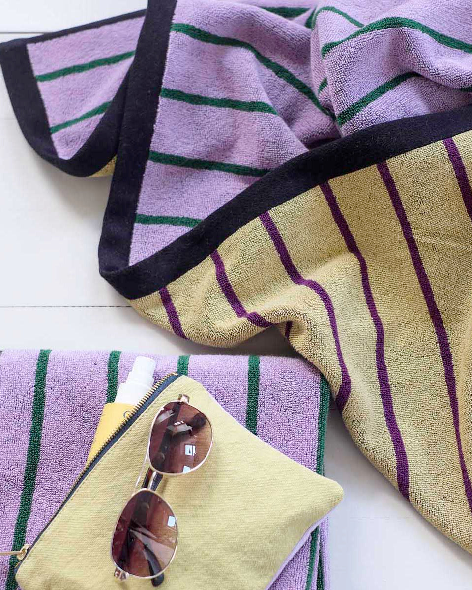 Telo bagno maxi Charly Lilas 100 X 160