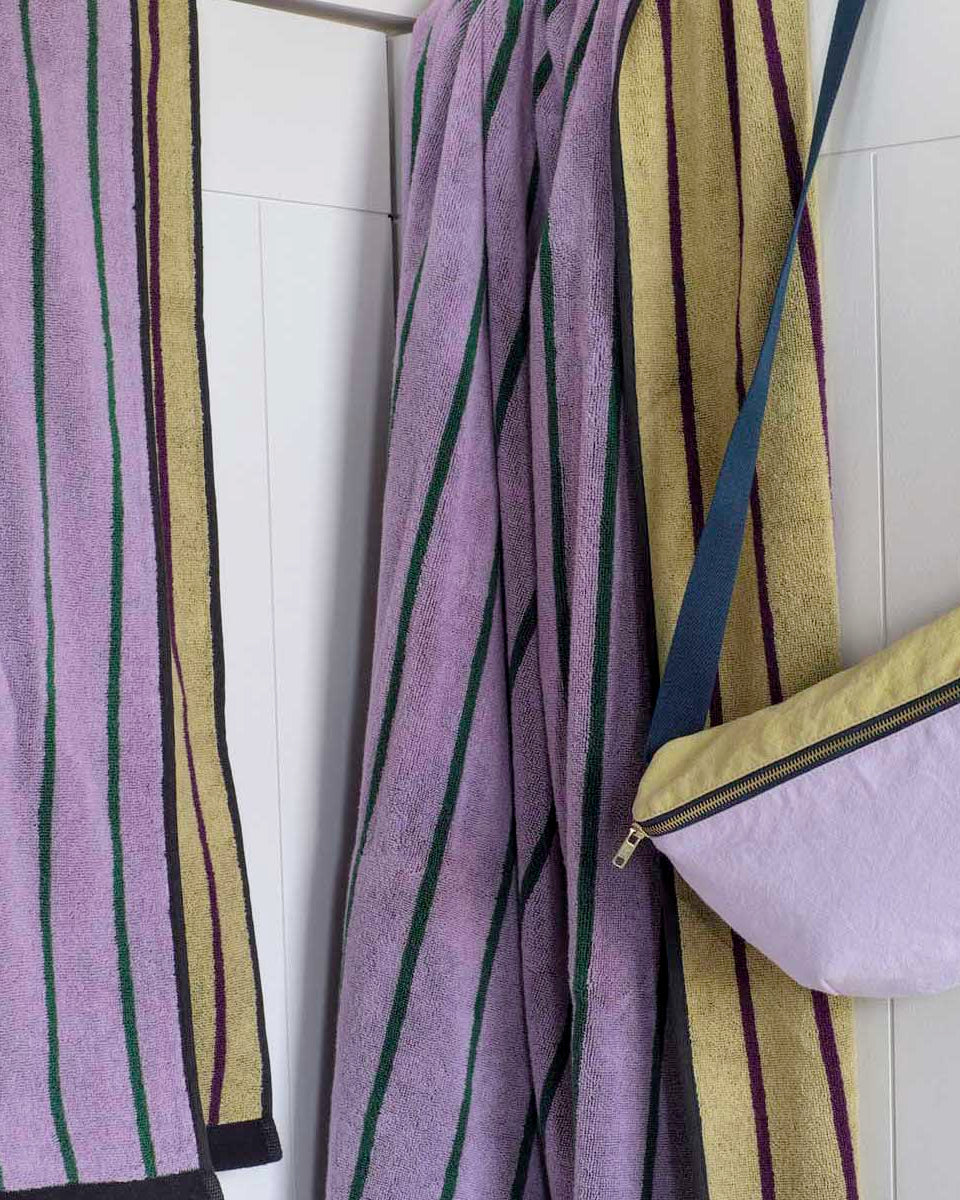 Telo bagno maxi Charly Lilas 100 X 160
