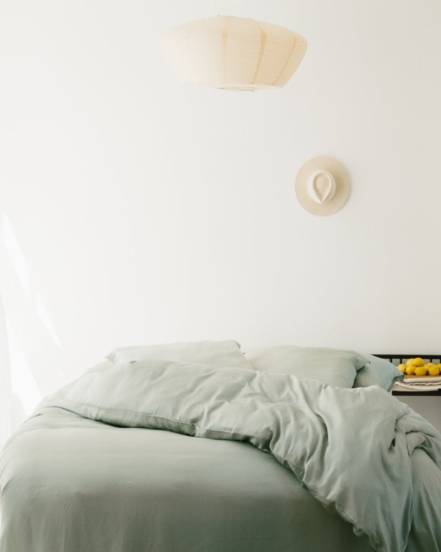 Tencel - copripiumino singolo verde chiaro, 140 x 200