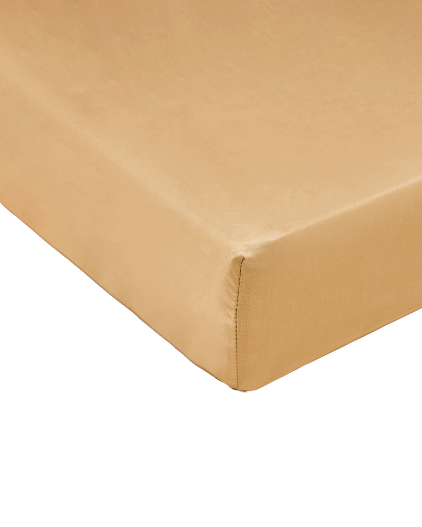 Bamboo - lenzuolo in eco bamboo, con angoli giallo, 180 x 200