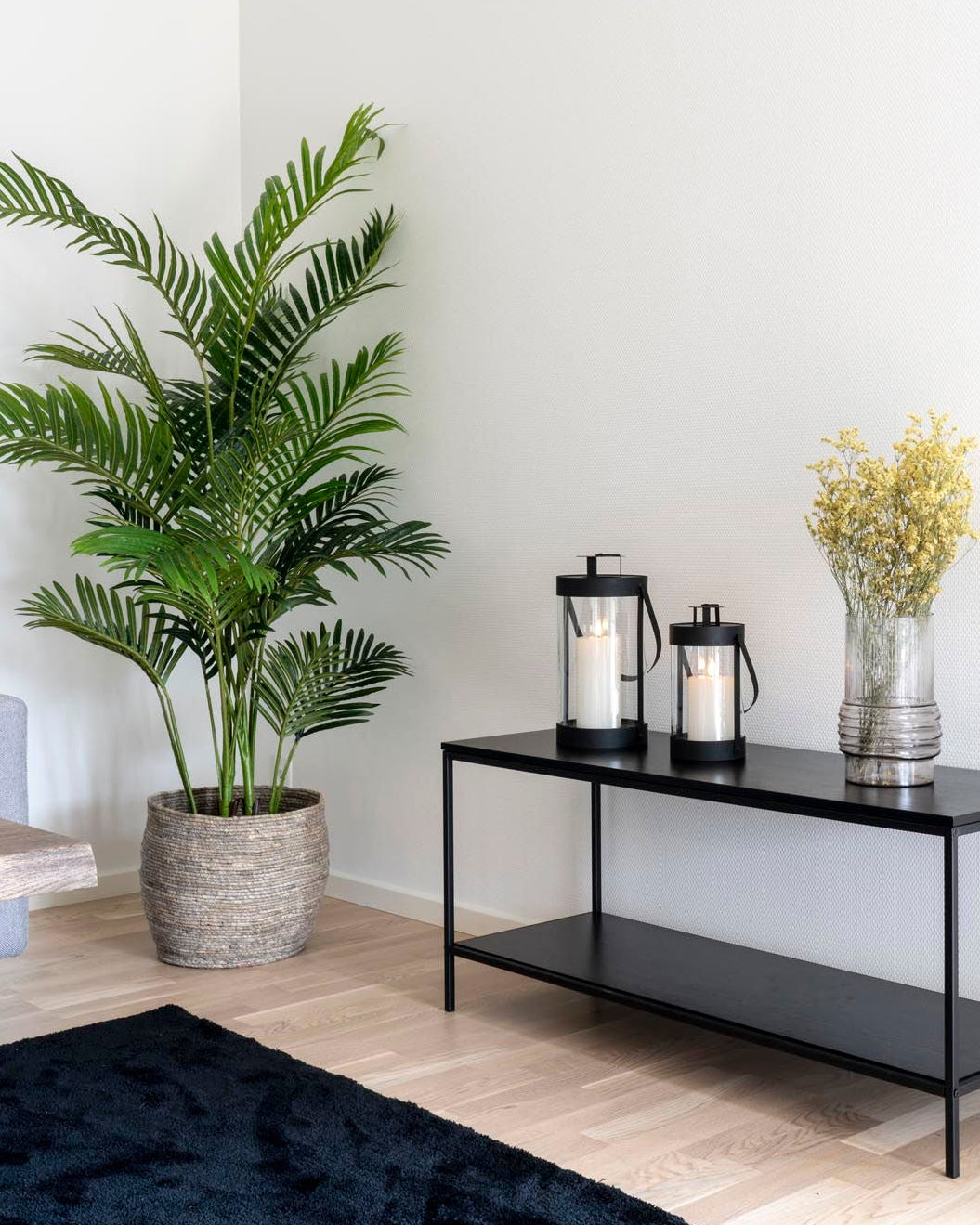 Bondi  - Set 2 Lanterne in acciaio e vetro, nere