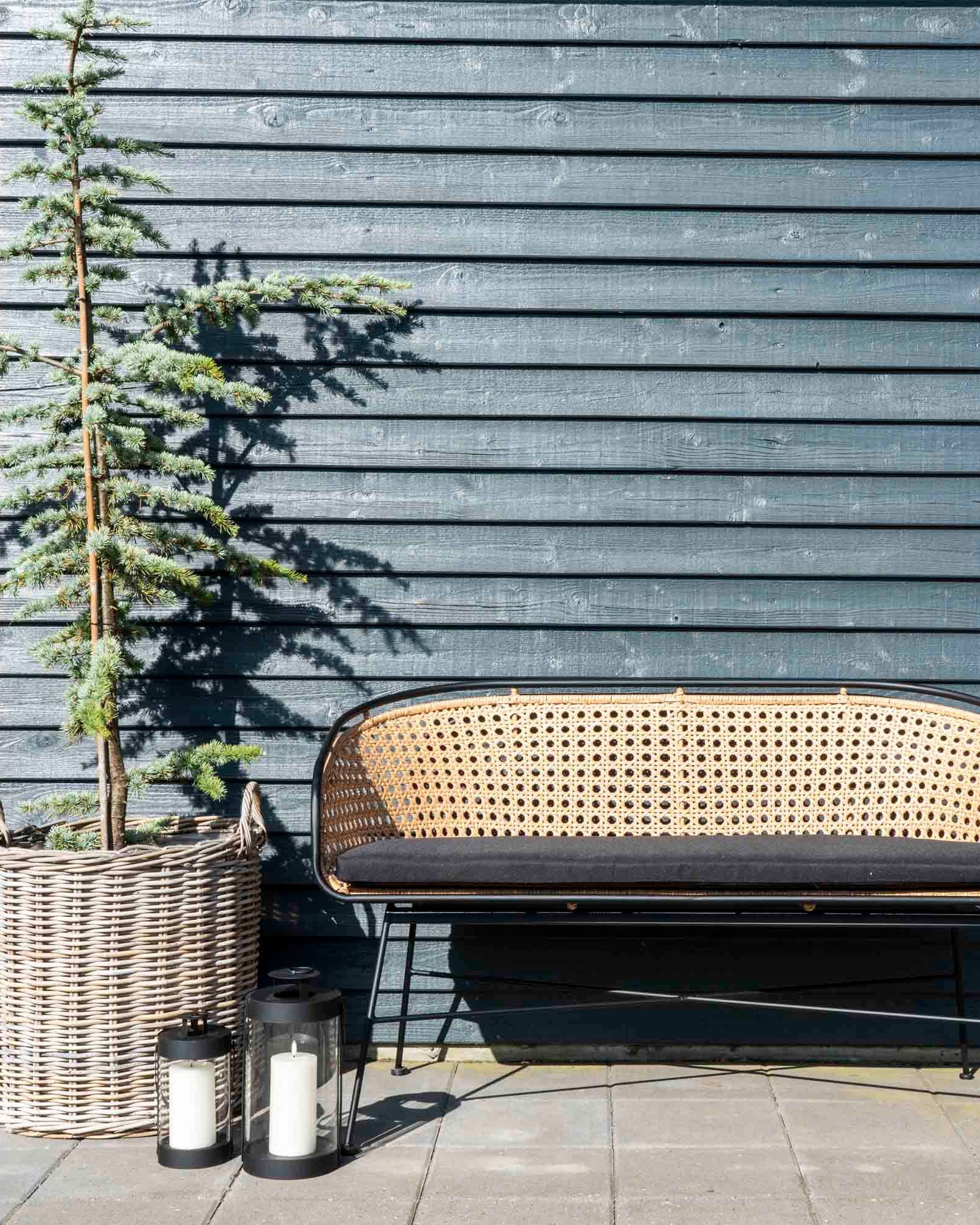 Bondi  - Set 2 Lanterne in acciaio e vetro, nere