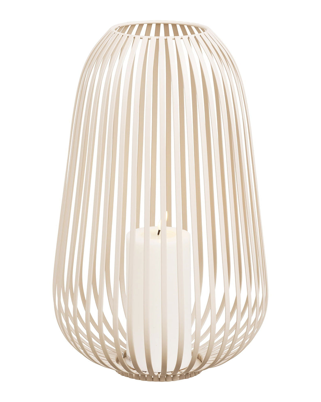 Stoense - Lanterna, metallo, beige ø24,5x40 cm
