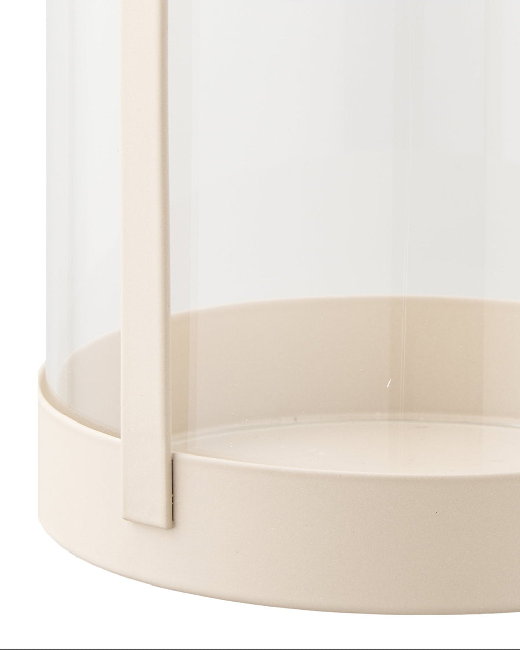 Vanni - set due lanterne in metallo beige