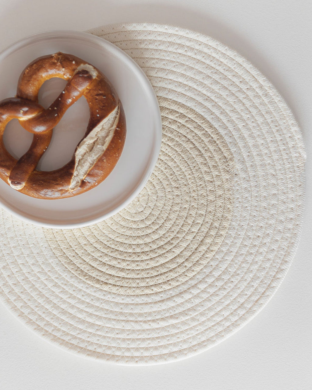 Piff - Set 4  tovagliette in cotone, bianco crema, 35 cm
