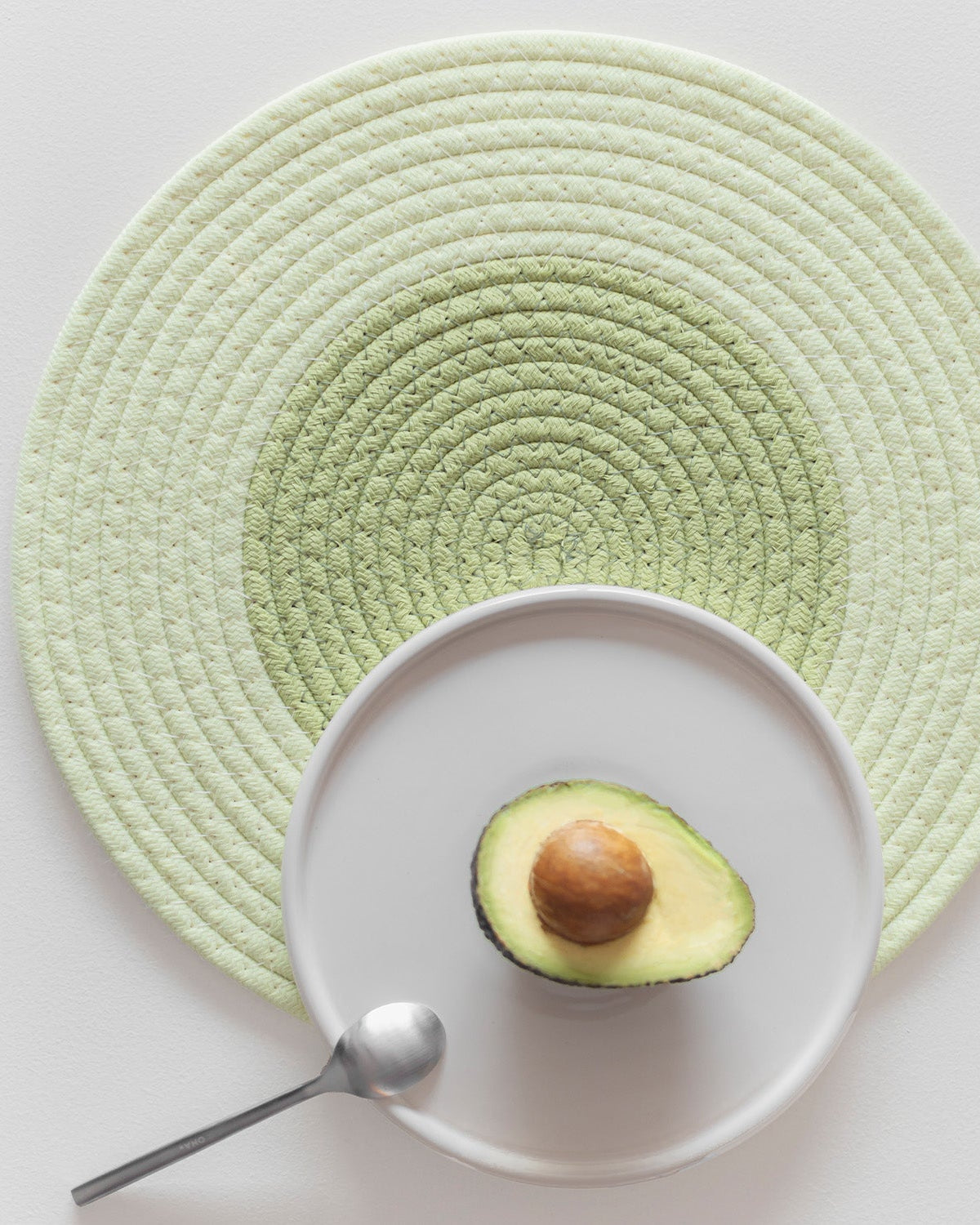 Piff - Set 4 Tovagliette in cotone verde pistacchio, 35 cm