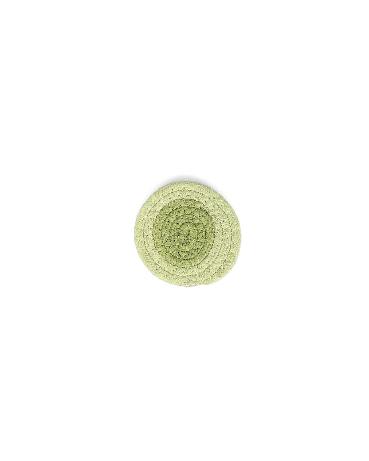 Piff - Set 4 Sottobicchieri in cotone, verde pistacchio, 10 cm