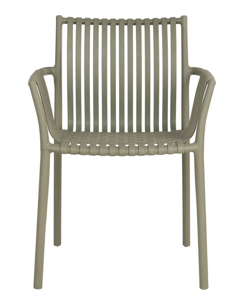 Tulsa - set 4 sedie da giardino in polipropilene verde