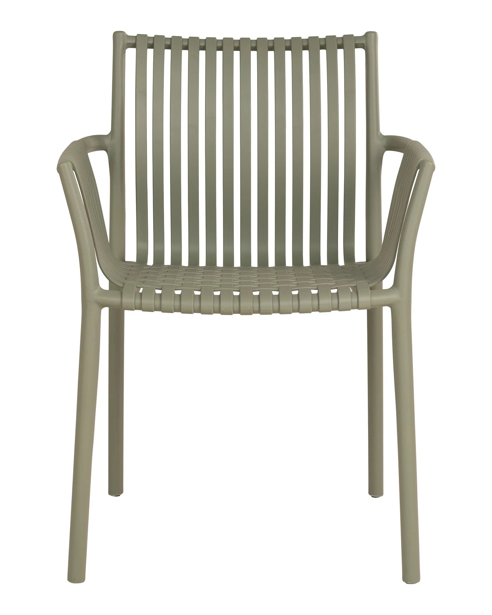 Tulsa - set 4 sedie da giardino in polipropilene verde