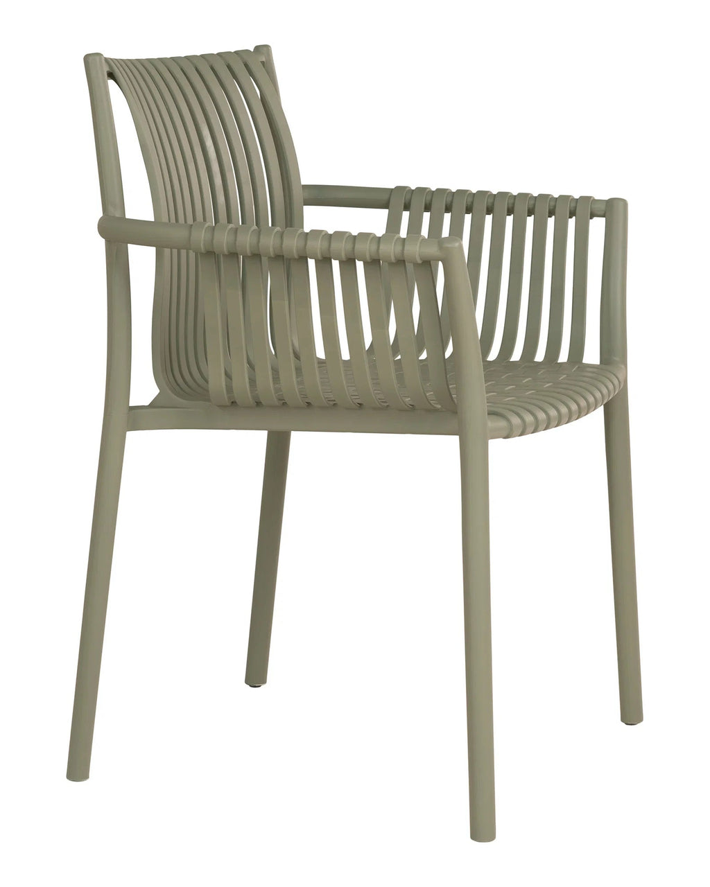 Tulsa - set 4 sedie da giardino in polipropilene verde