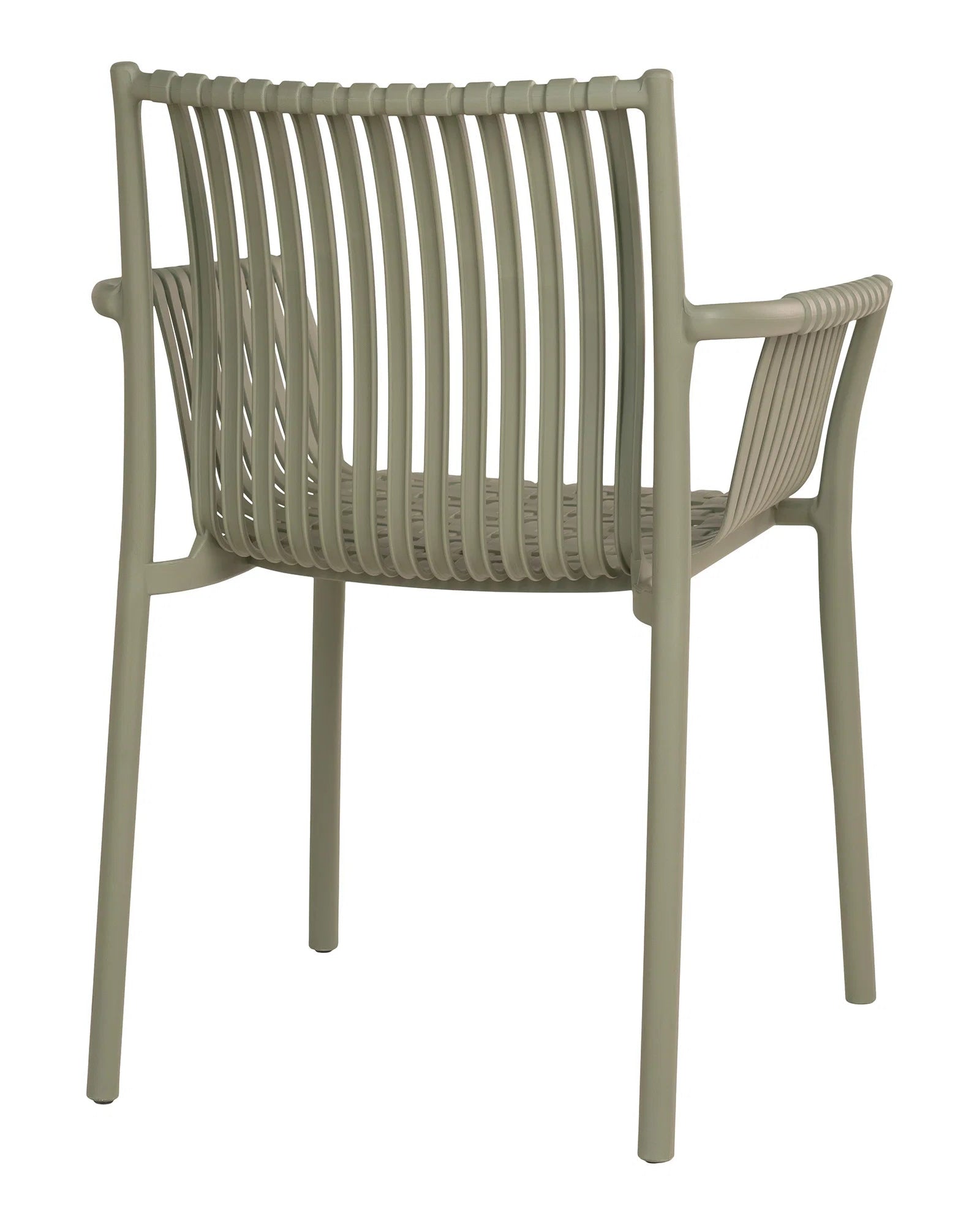 Tulsa - set 4 sedie da giardino in polipropilene verde