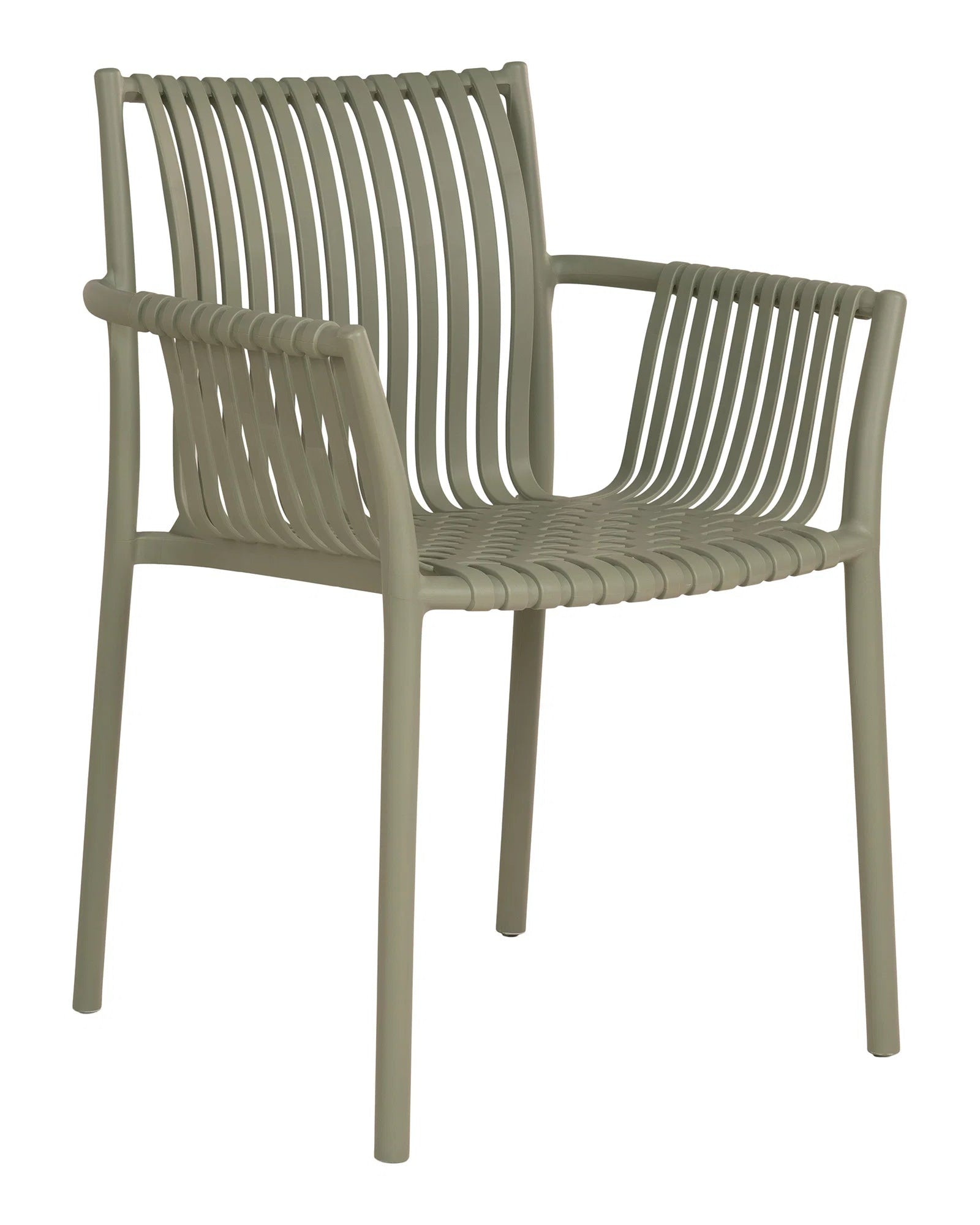 Tulsa - set 4 sedie da giardino in polipropilene verde