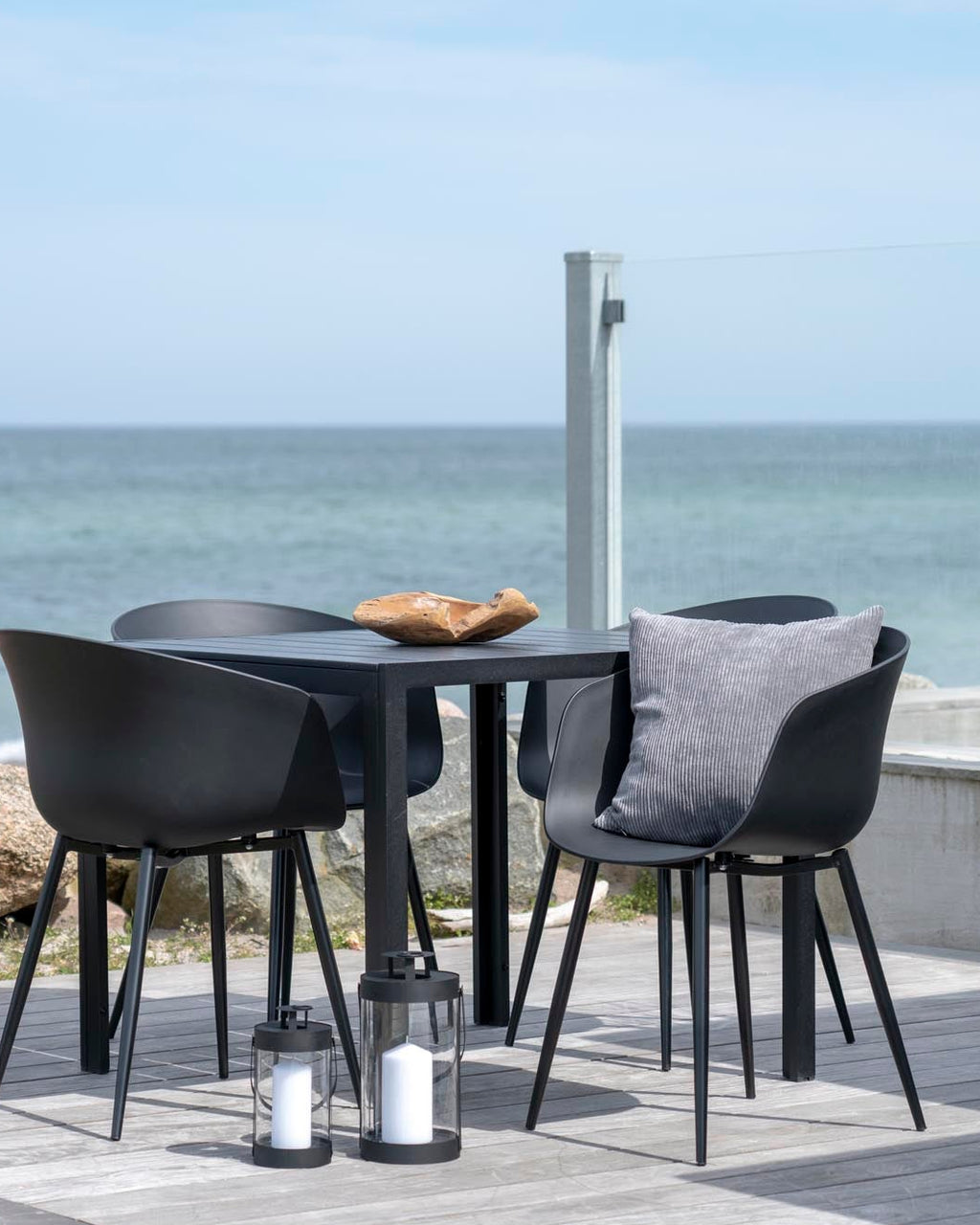 Roda  - Set 2 sedie da pranzo, nera