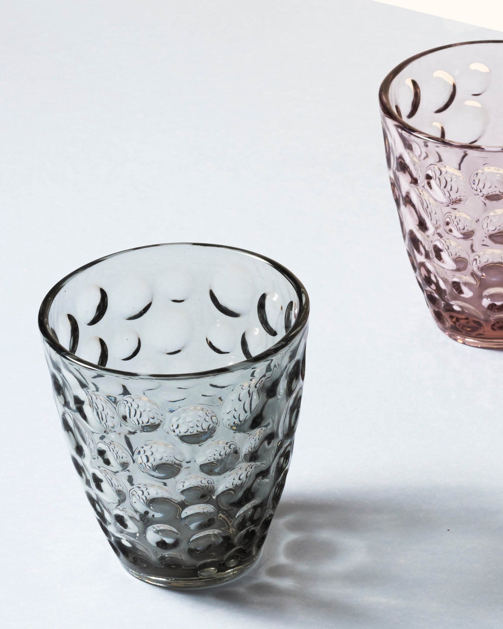 Bubble - Set 4 Bicchieri in vetro grigio