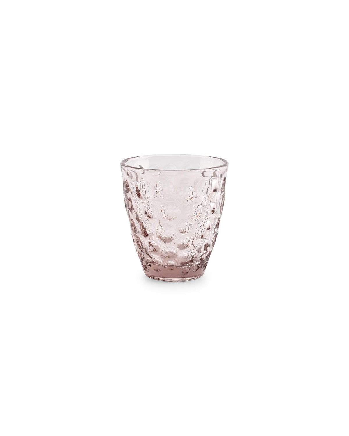 Bubble - Set 4 Bicchieri in vetro rosa